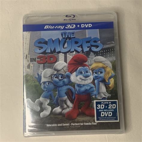 The Smurfs Blu Raydvd 2011 3 Disc Set 3d2d Includes Digital Copy