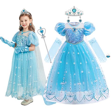 Vestido De Cosplay Para Ni Os Disfraz De Elsa Para Fiesta De Halloween