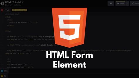 HTML Tutorial 22 HTML Form Element Textfield Email Password