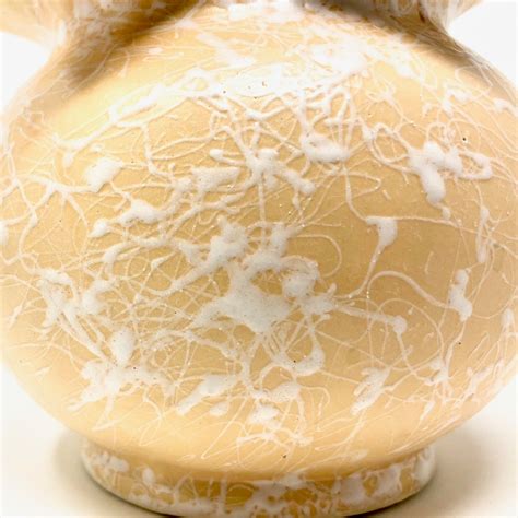 Vintage Shawnee Vase Peach White Splatter Vase Cameo Ware Line Etsy