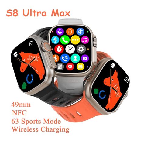 Smartwatch S8 Ultra Max με Παλμογράφο Μαύρο | G for Gadget