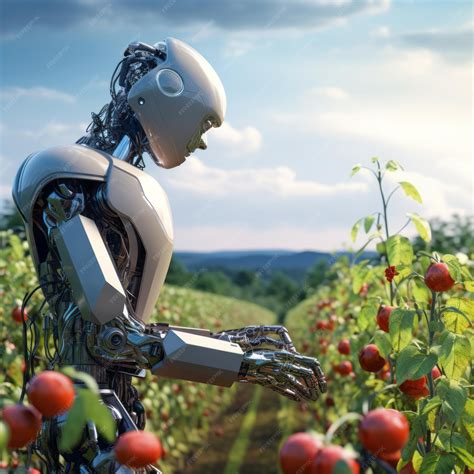 Premium AI Image | The Futuristic Blend Witness the Humanoid Robot