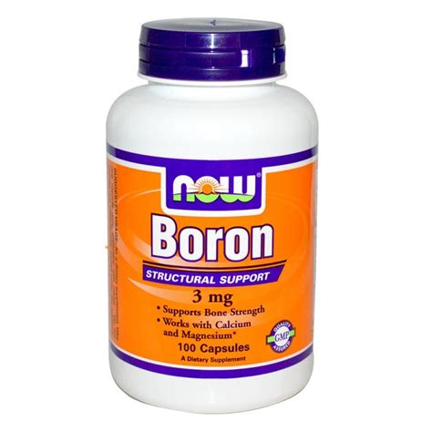 Now foods boron (бор) 3 мг — Минерали и микроелементи