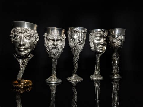 Royal Selangor Lord Of Rings Goblets Set Of 5 Bg Gear Co