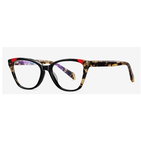 Acetate Women Laminate Cat Eye Designer Frames Optical Glasses Eyewear