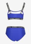 Niebieskie Bikini Sportowa G Ra I Majtki Typu Figi Z Napisami Nevianea Born Be