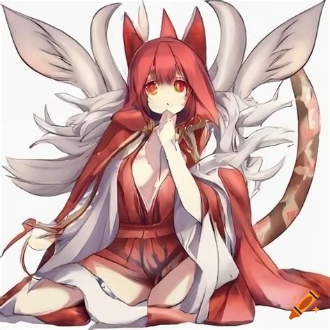 Image Of An Anime Kitsune Girl