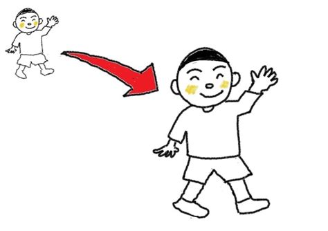 動詞 5課 来ます スーザンの 日本語イラスト（日本語 教育 手描き イラスト）