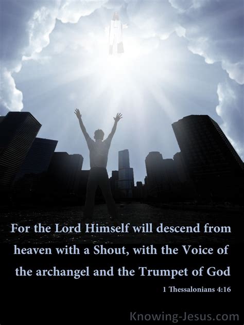 1 Thessalonians 416 The Lord Will Descend From Heaven Black