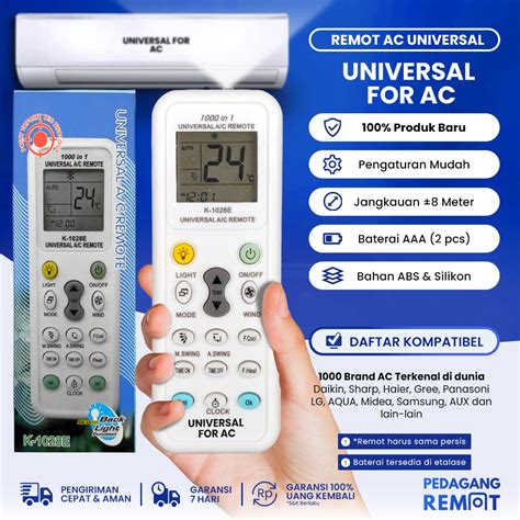 Jual Remote AC UNIVERSAL SEMUA MERK AC Remot AC Multi Universal K