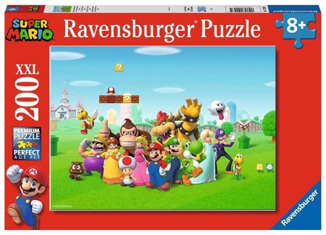 Amazon.com: Ravensburger Super Mario 200 Piece Jigsaw Puzzles for Kids ...