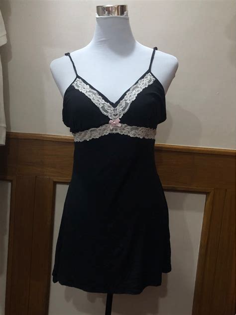 Y K Dark Coquette Dainty Nightgown Lingerie Sexy Mini Dress Top Women S Fashion Dresses Sets