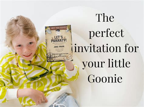 The Goonies Birthday Invitation Pirate Invitation Etsy
