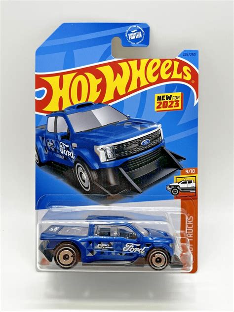 Hot Wheels Custom Ford F Lightning Blue Hw Hot Trucks Walmart