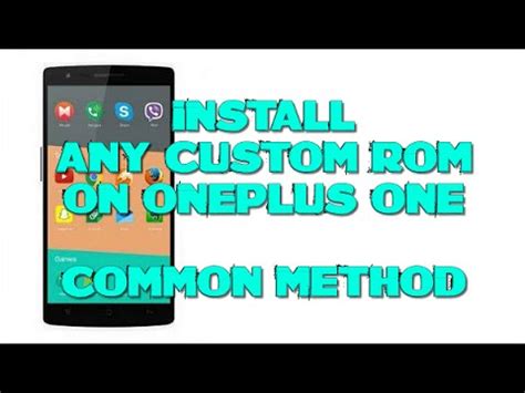 How To Install Any Custom ROM On OnePlus One Common Method YouTube