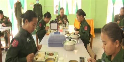 Inspection Tour Tatmadaw Training School Andfootball Factory Inspected