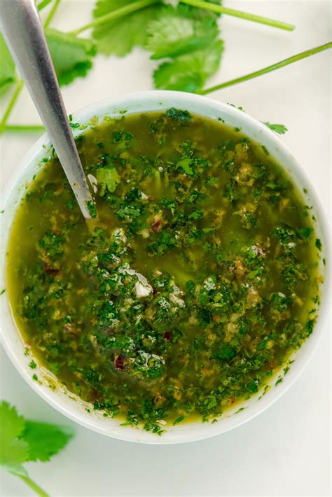 Easy 2 Minute Cilantro Chimichurri Sauce