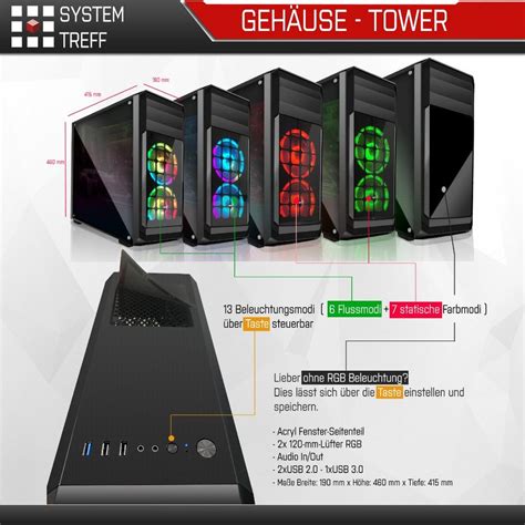 SYSTEMTREFF Basic Edition 52973 Gaming-PC (AMD AMD A10 9700 A10 9700 ...