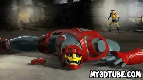 D Cartoon Babe Gets Fucked Outdoors By Wolverine