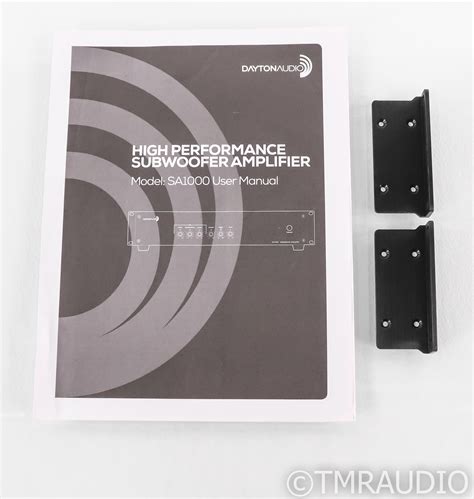 Dayton Audio Sa1000 Stereo Subwoofer Amplifier Sa 1000 Black The