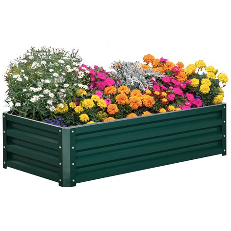 Raised Garden Bed Metal Galvanized Elevated Above Ground Standing