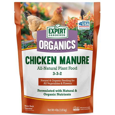 Expert Gardener Organics Chicken Manure All Natural Plant Food Lb