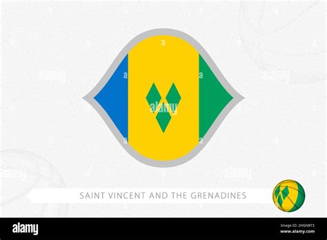 Saint Vincent and the Grenadines flag for basketball competition on