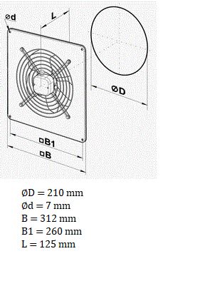 Ventilator Aksijalni Ov E