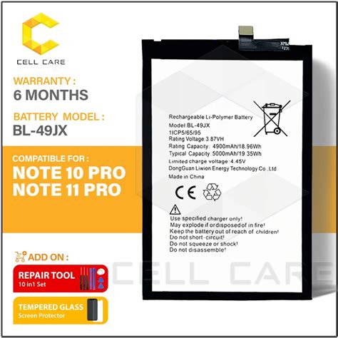 Cellcare Battery Bl Jx Compatible For Infinix Note Pro X Note Pro X Hot Pro