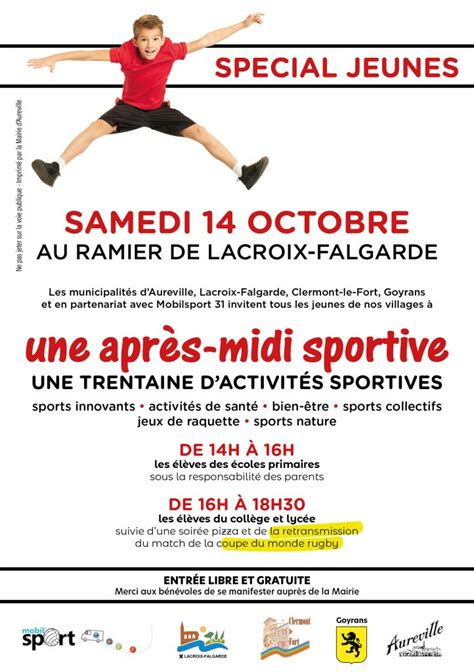 Apr S Midi Sportif Pour Les Jeunes Une Trentaine Dactivit S