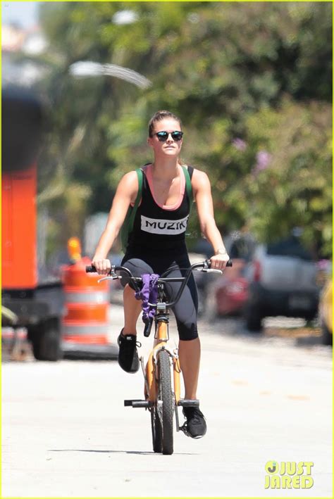 Full Sized Photo Of Nina Agdal Poses Naked On Set Nina Agdal Practices Her Golf Swing