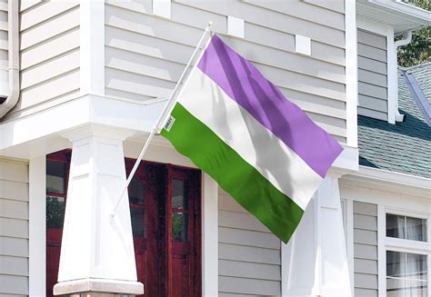 Anley Fly Breeze 3x5 Feet Genderqueer Flag Vivid Colour And Uv Fade