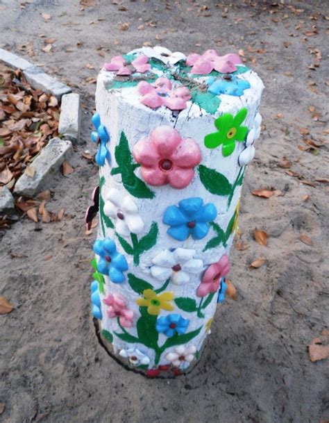 Как красиво покрасить пенек на даче (38 фото) » НА ДАЧЕ ФОТО