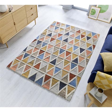 Tapis Design Multicolore En Laine Achibia Suisses