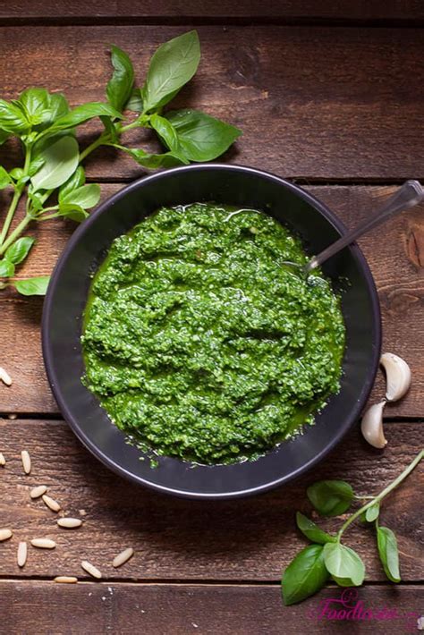 Pesto Alla Genovese Classic Basil Pesto Foodtasia