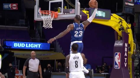 Lebron James Throws Down Monster Dunk And Hits Incredible One Foot