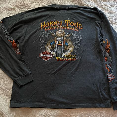 Harley Davidson Horny Toad Temple Texas Long Sleeve Gem