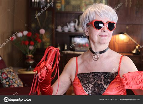 Close Portrait Mature Woman Home Stock Photo Albejor Hotmail