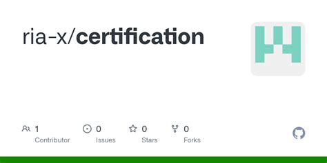github ria xcertification