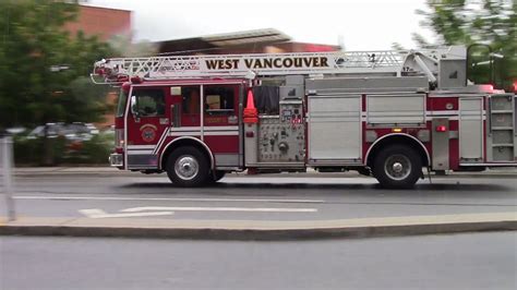 West Vancouver Fire Quint 2 BCAS Responding YouTube