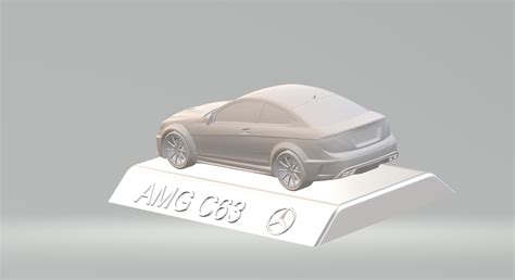 Free Stl File 3d Mercedes Benz Amg C63 Car Model High Quality 3d Printing Stl File 🚗 ・object To