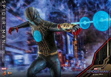 Spider Man No Way Home Hot Toys Figure Brings A Better Look At New Black Gold Suit