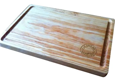 Plato Tabla Madera Carnes Asado 24 X 35 Cm Jgo 25 Pzas Meses Sin