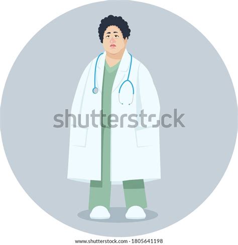 Funny Cartoon Female Doctor Nurse Her Stock Vector (Royalty Free) 1805641198 | Shutterstock