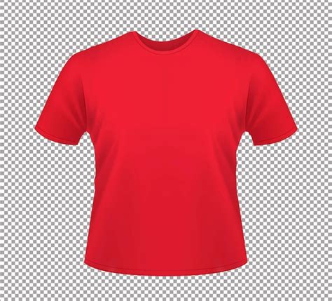 Camiseta Roja Aislado Sobre Fondo Blanco Archivo Psd Premium