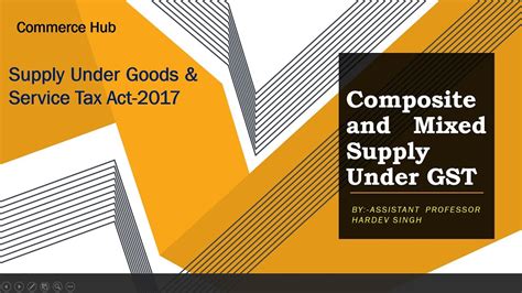 Supply Under GST Composite And Mixed Supply YouTube