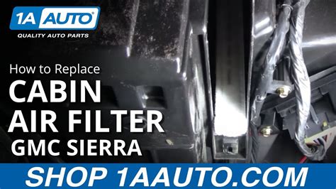 How To Replace Cabin Air Filter 1999 2002 Gmc Sierra 2500 Truck 1a Auto