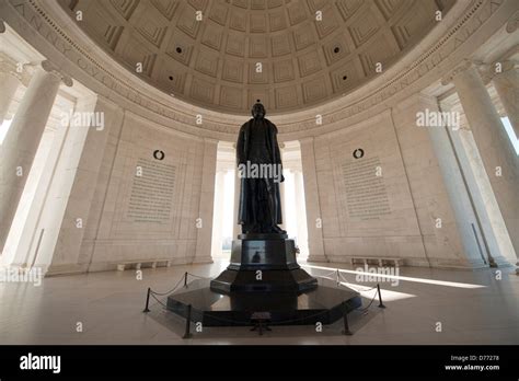 Statue Thomas Jefferson Below Dome Inside Neoclassical Jefferson