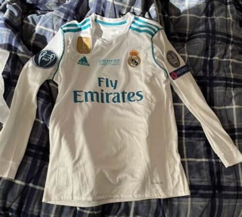 Real Madrid Jersey Home 2017 2018 Final Kyiv Vintage Retro Bnwt Ronaldo