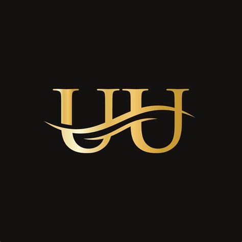 Creative UU Letter With Luxury Concept Modern UU Logo Design For